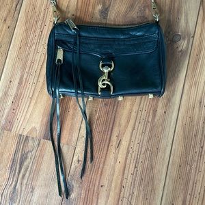 Rebecca Minkoff Black Mini Mac crossbody Bag